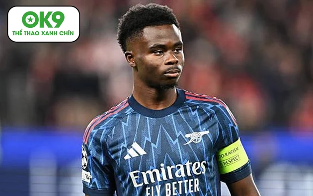 Arsenal trói chân Bukayo Saka bằng hợp đồng lịch sử đến 2030 trong chuyển nhượng tối 20/11.
